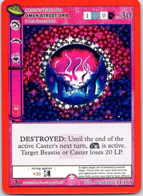 Omen Street Orb - 034/165 - Holo - LP - UFO First Edition Spoiler Pack