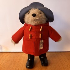 21 Paddington Bear with Red Raincoat Blue Hat, Boots Tag, 1998