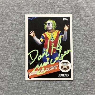 2015 Topps Heritage WWE #13 Legend Doink the Clown Ray Apollo Signed IP Auto