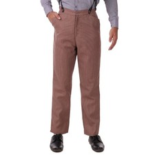 Steampunk Cosplay Costume Classic Victorian Men's Pants Trousers BeigeCheck