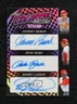 2023 Leaf Vivid Colorful Trios Black Prismatic 2/5 Johnny Bench Pete Rose Auto