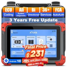 2025 USED XTOOL D7 Car Bidirectional Scanner Key Programming Tool E.CU Coding