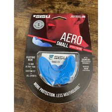 SISU Aero 1.6mm Mouth Guard Small Electric Blue Custom Fit Sports