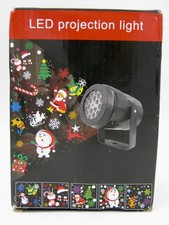 2X Christmas LED Projection Light Santa Snowman Holiday Decor USB Spotlight