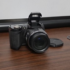 Nikon Coolpix L110 Black Digital Camera Tested Works Great!