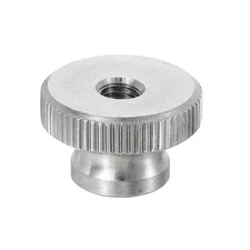 Knurled Thumb Nuts, 1Pcs M5 Stainless Steel Knobs Fasteners Through Hole Silver