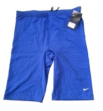 NWT Nike Swim Jammer Shorts Swimsuit Trunks Blue Size 38 msrp 52.00