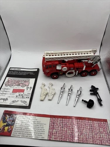 1985 G1 INFERNO FIRE TRUCK VINTAGE *Missing 1 Fist* (Hasbro, Transofrmers)