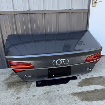 2015-2018 AUDI A8 L A8 S8 D4 REAR TRUNK BOOT LID PANEL SHELL OEM Y8X / 4J