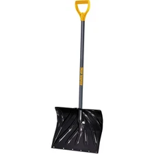 34.5 in. Steel Handle Plastic Blade Mountain Mover Snow Shovel
