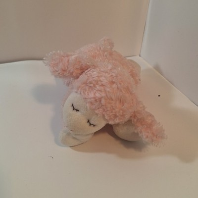Baby Gund Pink Winky Plush Stuffed Animal Lamb Lovey Lovie Rattle Toy