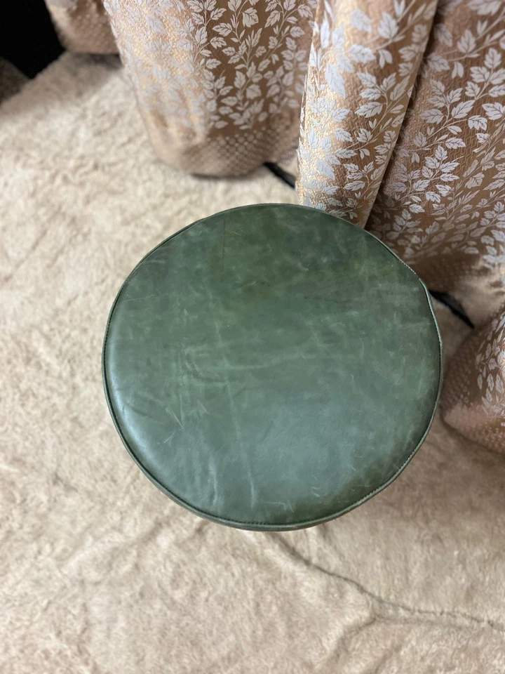 Reposapiés tapizado, puf otomano, banco de tocador, silla puf, taburete reposapiés, Foto 3 de 4