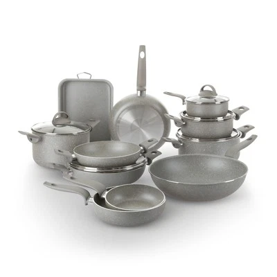 KASANOVA Batteria pentole antiaderenti Made in Italy 16 pezzi