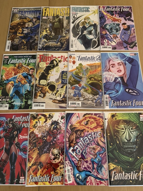 FANTASTIC FOUR Comics * Campbell * Frison * Jonboy * Momoko * Ross  * Lot of 12