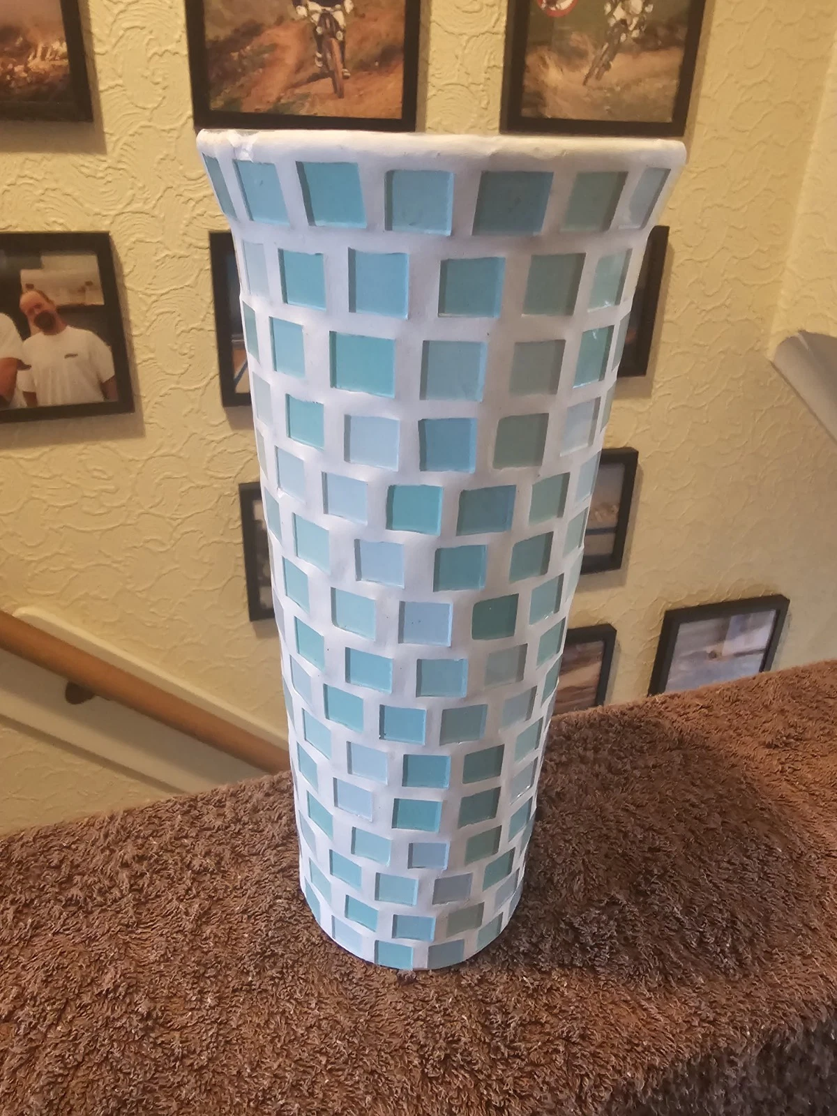 Mosaic Glass Vase