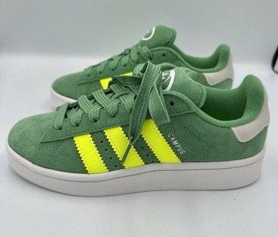 adidas Campus 00s J Green Yellow Suede Sneakers Unisex Kids Size 5.5 IF3967