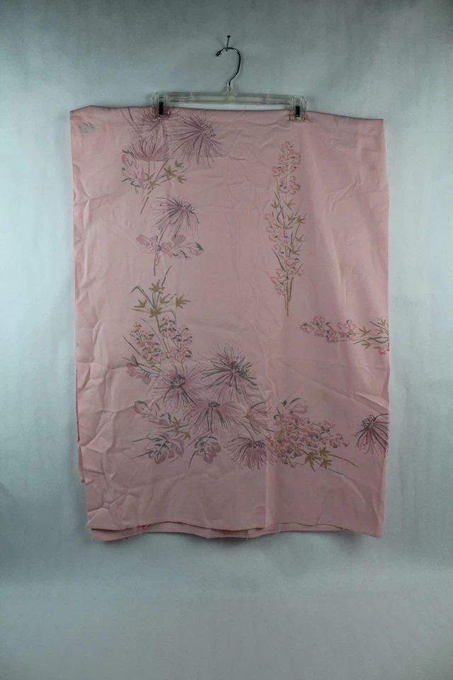 Lote de 2 manteles florales grises texturizados y rosas usados para costura artesanal Foto 2 de 4