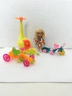 Liddle Kiddles Lickety Spliddle & Traveliddles Skediddle Helicopter Car Mattel