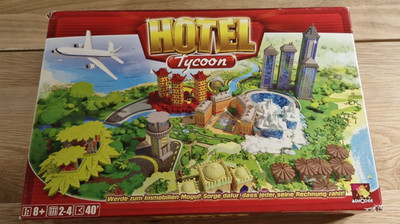 HOTEL TYCOON - Brettspiel mit 3D Gebäuden - 100% Komplett - für 2-4 Spieler