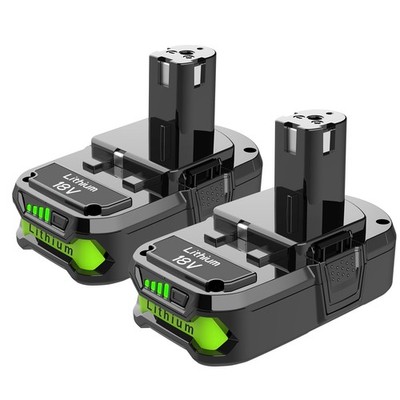 2Packs Battery Replacement for Ryobi 18V Battery, P102