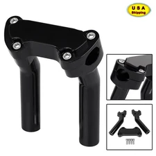 5.5" Tall Pullback Handlebar Risers 1" Top Clamp For Harley V-Rod Fat Boy Dyna