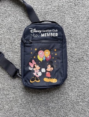 Neu 2025 Disney Vacation Club Mickey Minnie Umhängetasche Luftballons marineblau 11'' DVC