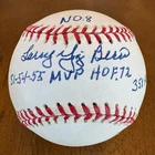 Yogi Berra Full Name Stat Signed Autographed American League Baseball JSA LOA