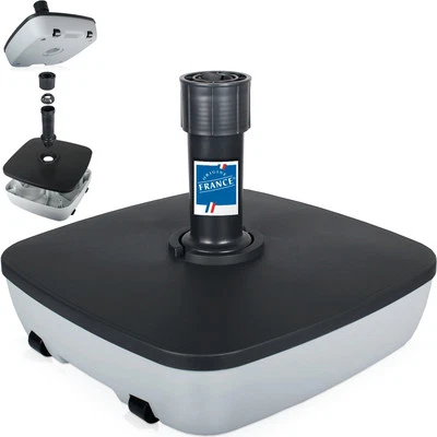 STIMO Sonnenschirmständer 3,5-5cm Rollen Schirmständer Schirmfuß befüllbar bis 32kg