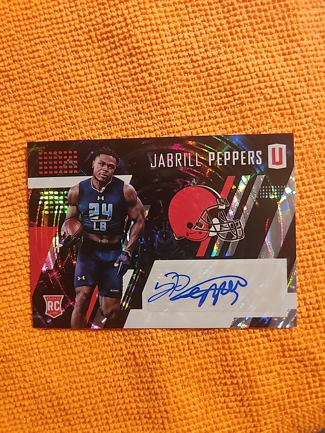 Jabrill Peppers Panini Unparalleled Rookie Autographs #252 Base