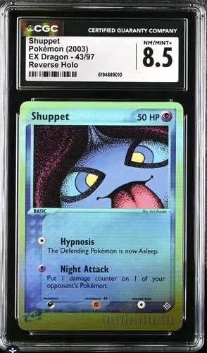 Shuppet 43/97 Pokemon EX Dragon Reverse Holo CGC 8.5 NM-MINT+ (Aya Kusube)