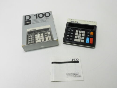RARE VINTAGE TA ADLER D100 ELECTRONIC DISPLAY CALCULATOR D 100 - Picture 1 of 7
