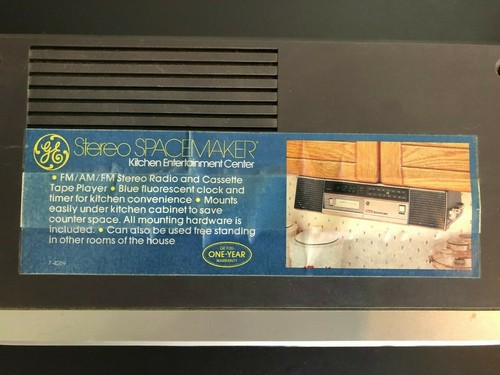 GE Stereo Spacemaker AM/FM Cassette Player Model #7-4269A VTG Tested RV Camper - Picture 12 of 12