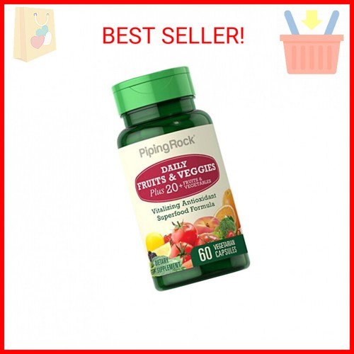 Piping Rock Fruits and Veggies Supplement 60 Capsules Superfood