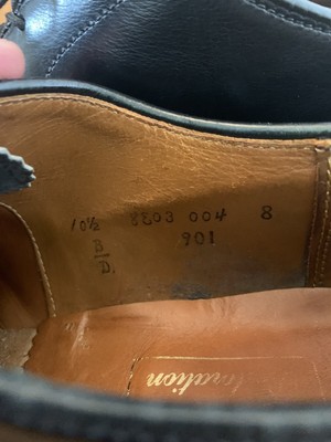 Alden Black Calfskin