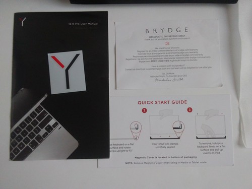 BRYDGE Wireless Keyboard & Magnetic Cover for 12.9" Ipad Pro(3rd Gen, 2018) - 第 2/12 張圖片