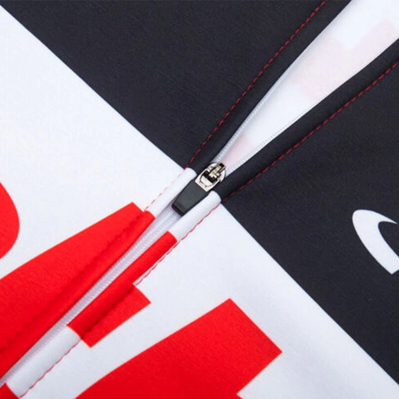 Winter Cycling Jersey Set Men Long Sleeve Fleece Bike Shirt Bib Pants Bike Suits - Image 4 of 4