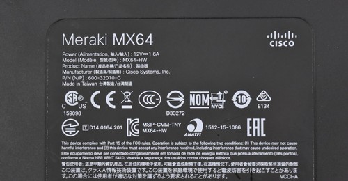 Cisco Meraki MX64 Cloud Managed Firewall Claimed - Picture 4 of 4