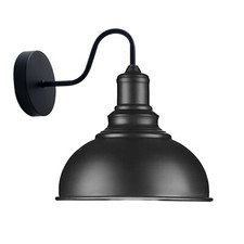 Plug In Wall Light Adjustable Single Black Reading Wall Lamp Bedside Desk Office