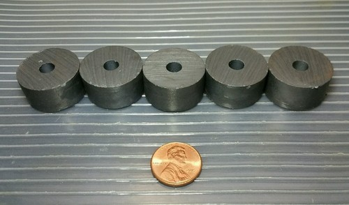 5 Large Ferrite Ring Magnets