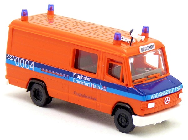 Busch 44302 Mb Mercedes Benz 507 711 D T2 Flughafen Frankfurt Main Rtw 1:87 H0-image