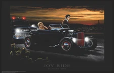 Elvis and Marilyn - Joy Ride by Helen Flint Mini Poster- 17" x 11"