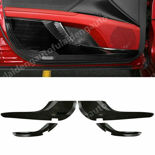4p For 20182022 Toyota Camry Black Steel Inner Door AntiKick Panel