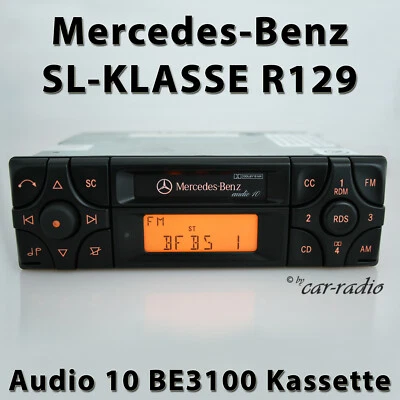 Original Mercedes R129 Radio Audio 10 BE3100 Becker Kassettenradio SL-Klasse 129 - Bild 1 von 4