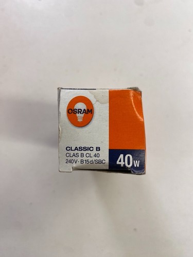 5x 40w Light Bulbs Bayonet Cap Push In Lamp Candle Clear Old Style B15 SBC OSRAM - Picture 16 of 24