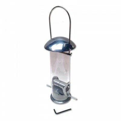 AQUARISTIK PARADIES Futterspender für Samen, Futtermischungen uvm. aus poliertem Aluminiumguss