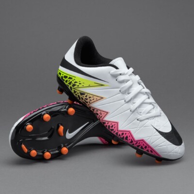 NIKE JR HYPERVENOM PHELON II FG Kid's Soccer Cleats - SIZE 3.5Y - 744943 108