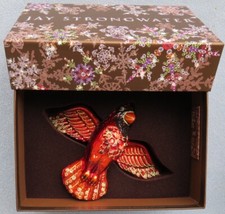 Jay Strongwater Red Cardinal Ornament Swarovski Elements New in Box