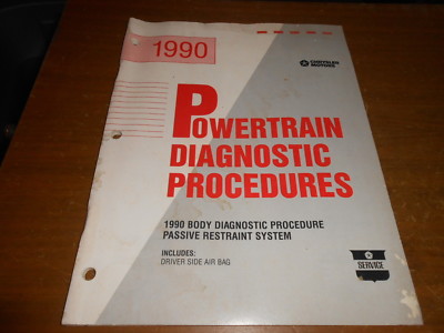 1990 Chrysler Powertrain Body Diagnostic Procedures Passive Restraint System