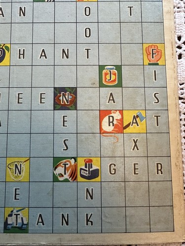 De colección Scrabble Para Juniors Spear's Games 1959 Caja Tablero Cartas Instrucciones - Imagen 4 de 14