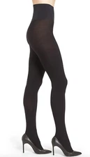 Commando L144226 Women's Black Eclipse Opaque 110 Denier Tights Size XL